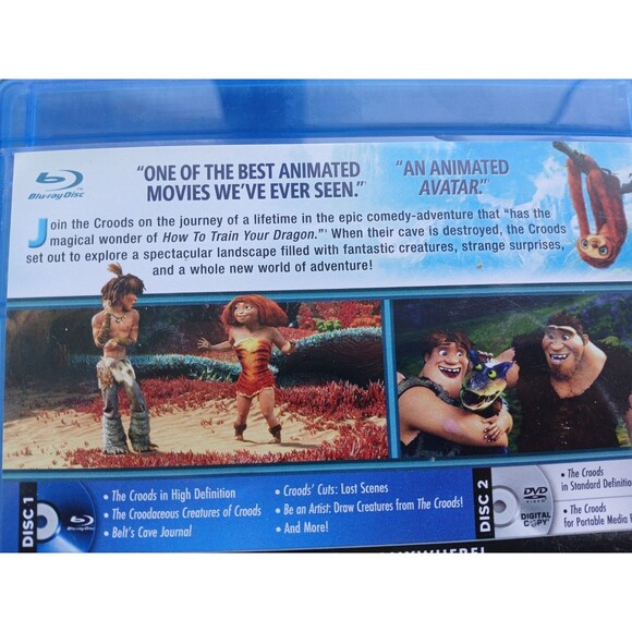 DreamWorks - The Croods (Blu-ray / DVD + Digital Copy) DVDs 2013 Rated PG UV - Picture 13 of 15